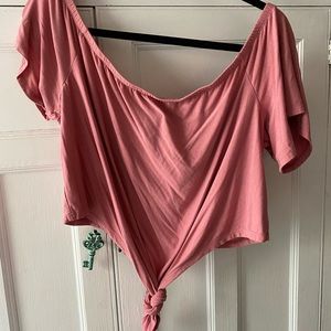 Pink crop top forever 21